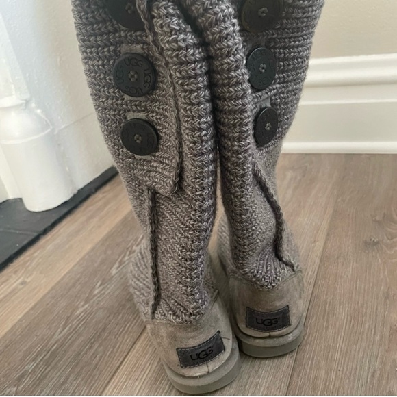 Ugg boots Cozy Gray Knit Button Boots - Picture 7 of 9